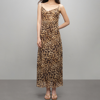 入微RUWEI荡领吊带连衣裙女夏