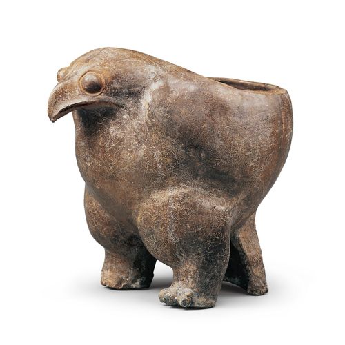 陶鹰鼎模型 复原模型 鹰形陶鼎 仰韶文化 陶器 摆件