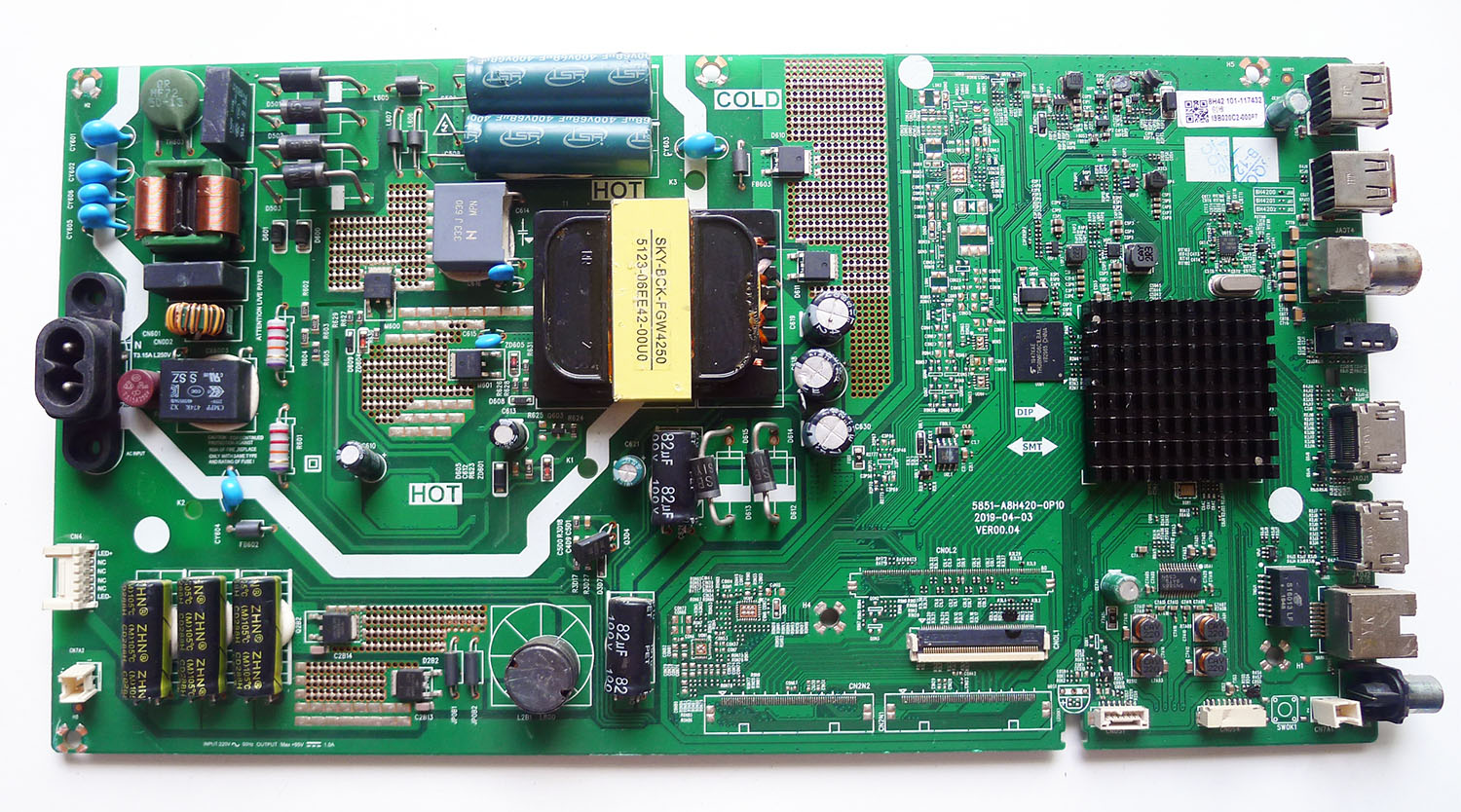 创维电视机主板5851-A8H420-0P10