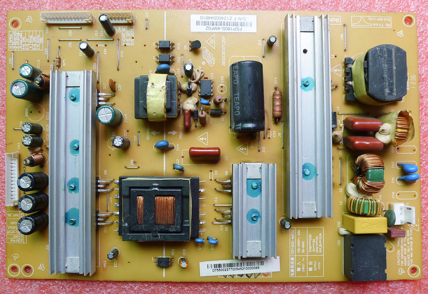 长虹液晶电视电源FSP180S-4MF02