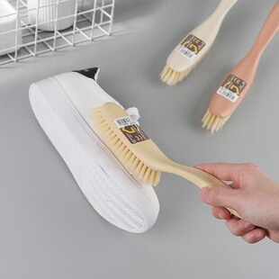 小国乐 长柄鞋刷家用塑料清洁刷 带柄衣物小刷子鞋刷衣刷手握刷子
