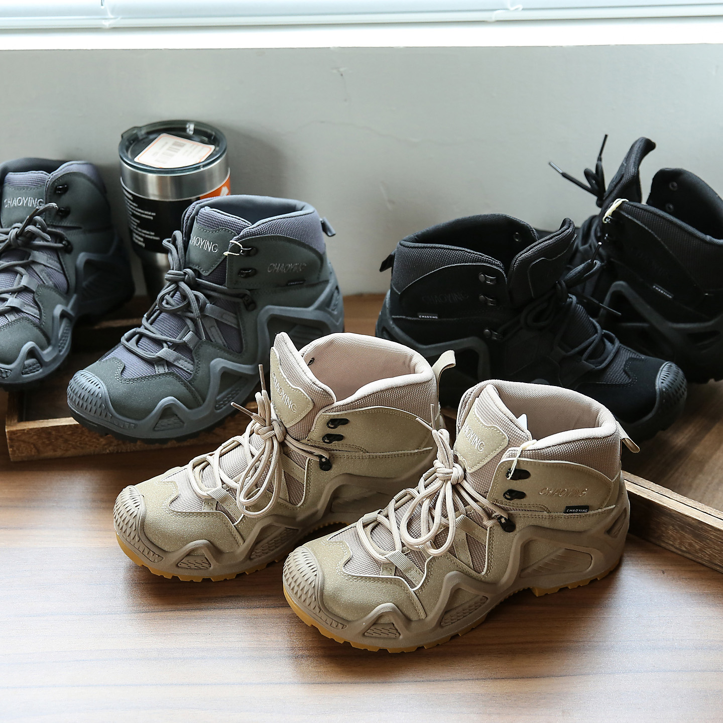 秋冬款战术高帮靴防滑耐磨休闲鞋