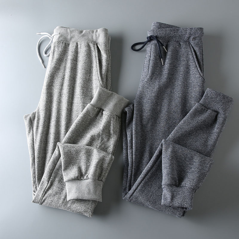 秋冬新款 软糯针织加绒面料外贸余单男士运动休闲裤卫裤束脚裤,男装,休闲裤,淘宝优惠券,粉丝福利购,淘宝优惠卷