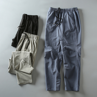 直筒运动休闲裤 防水速干透气男士 潮 户外机能风立体剪裁 春夏新款