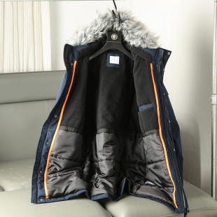 中长款 外贸余单 冬季 加厚保暖派克棉服男士 棉衣外套 抗寒零下10°