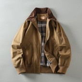 春秋新款 MA1飞行夹克外套潮 硬汉复古风撞色翻领纯棉重工水洗男士