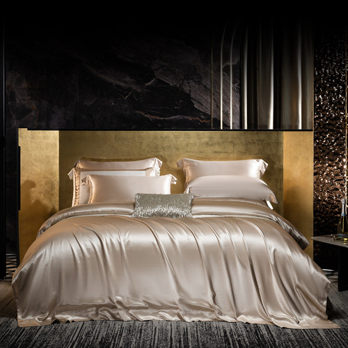 100%桑蚕丝重磅高定真丝四件套