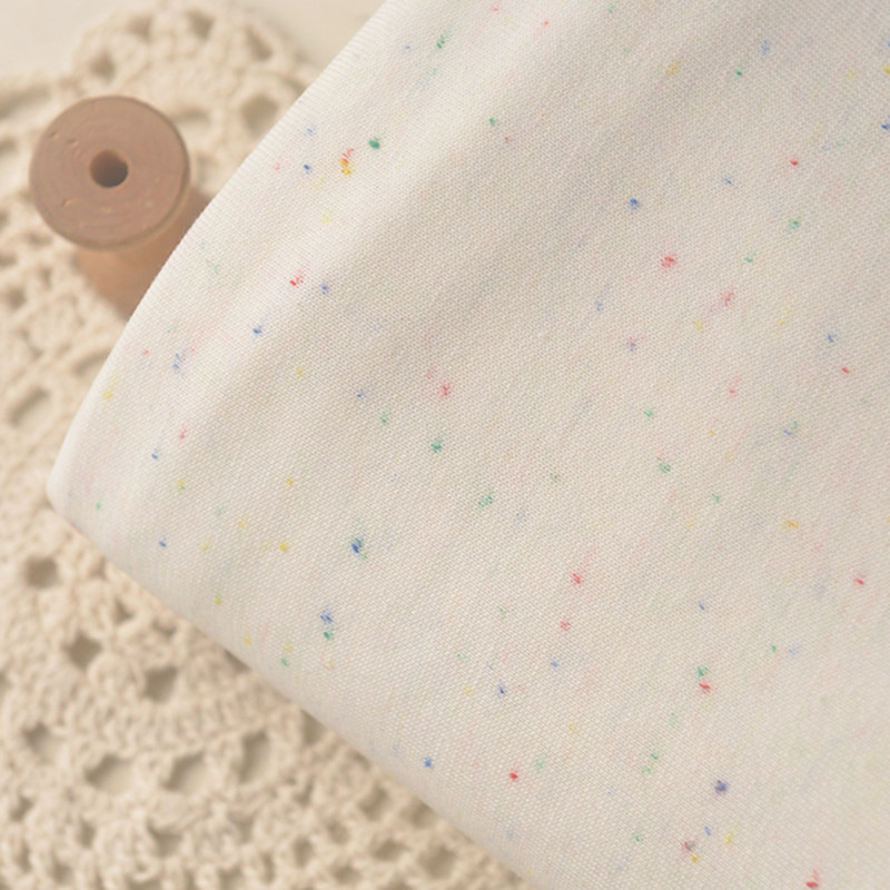 沙发巾米白彩点点针织涤棉