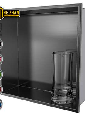 壁龛嵌入式室内304不锈钢浴室柜方形定制 Stainless Steel Niche