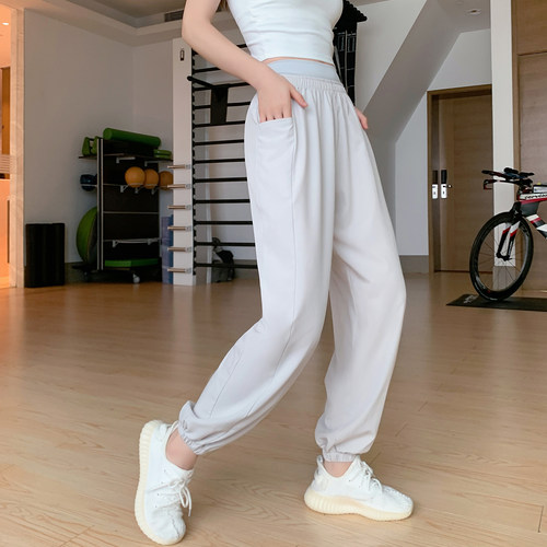 叠穿收腹松紧腰头休闲长裤