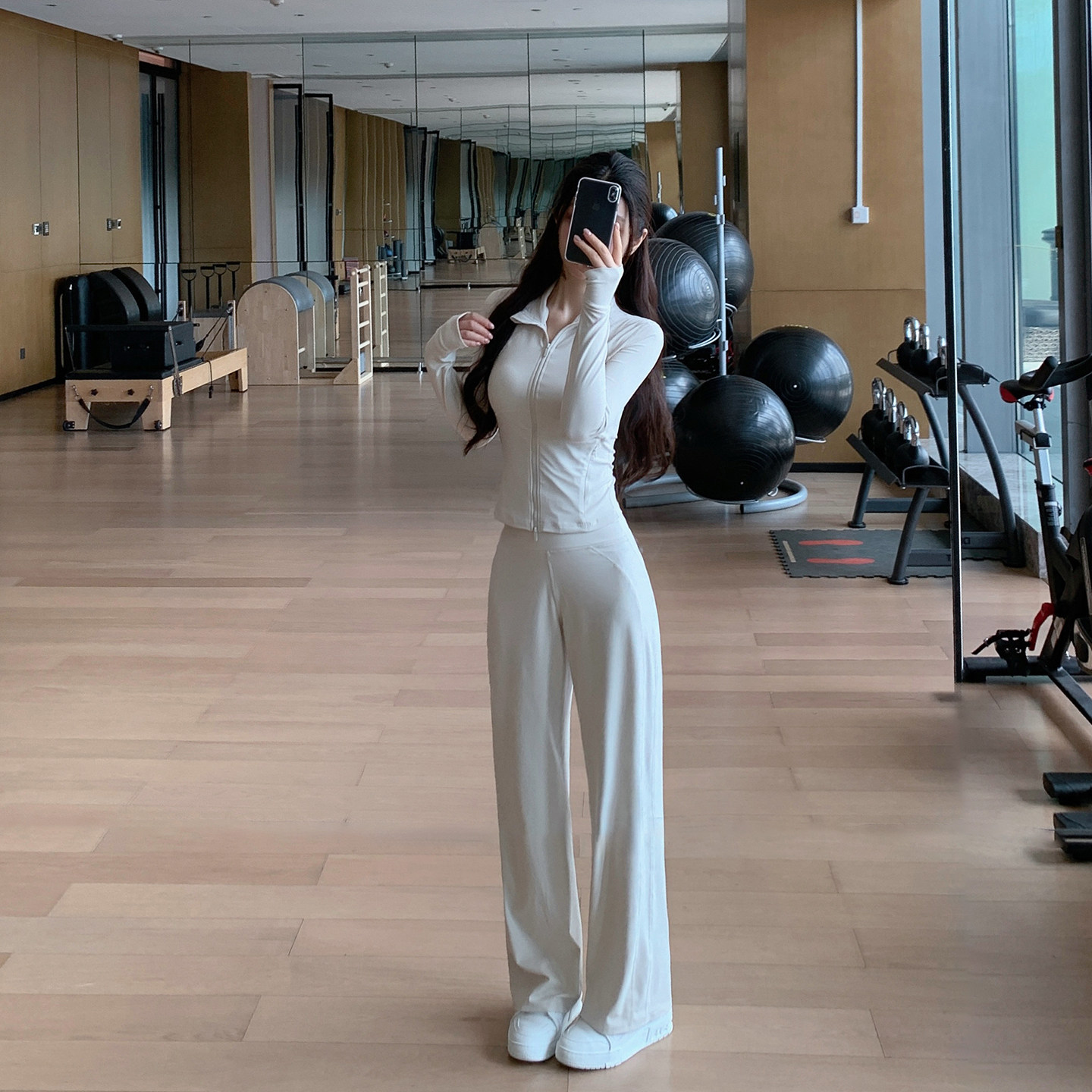 Byu run 新款鱼骨修身运动卫衣瑜伽套装女宽松直筒运动卫裤两件套,运动/瑜伽/健身/球迷用品,瑜伽套装,淘宝优惠券,粉丝福利购,淘宝优惠卷