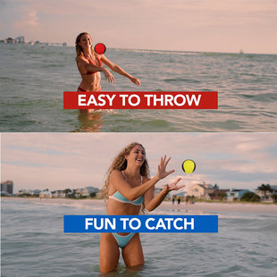 暑假小孩泳池戏水弹跳球中小学生打水漂成人儿童户外戏水弹力球