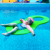 亲子游泳池教具8字漂浮板儿童水育馆漂浮教玩具环保EVA泡棉打水板