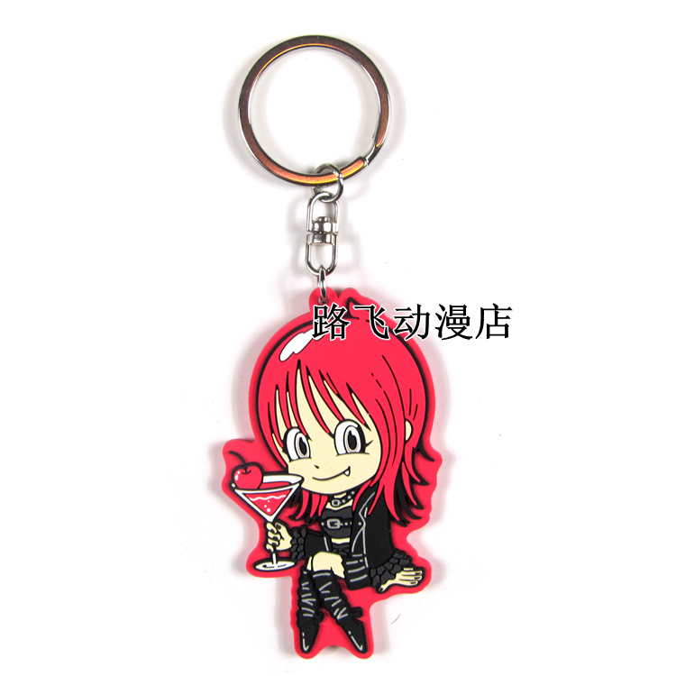LISA钥匙扣橡胶挂件BLACKPIN可爱二次元卡通动漫周边日谷礼物挂饰