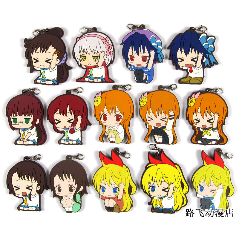 伪恋盒蛋日本原单散货橡胶挂件桐崎千棘橘万里花小野寺小咲春挂饰