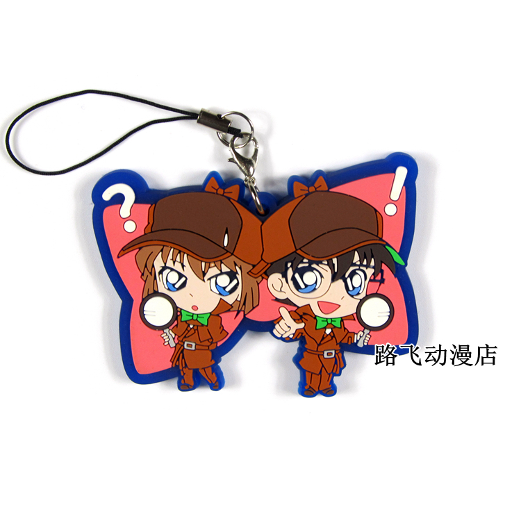 名侦探柯南橡胶挂件日单散货柯南灰原哀小哀周边谷手机链书包挂饰