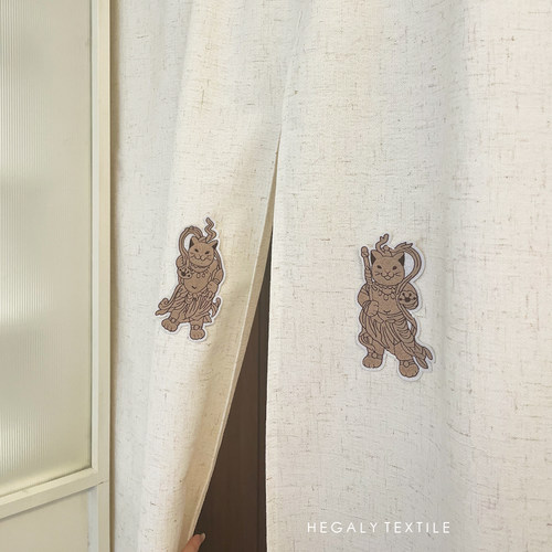 分片门帘隔断帘猫猫门神可爱