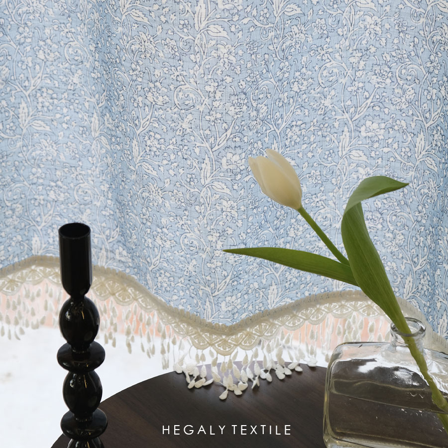 小碎花英式复古印花门帘隔断帘