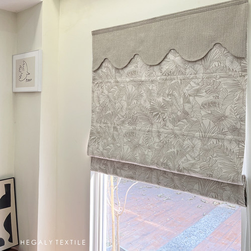 温柔美式复古罗马帘遮光