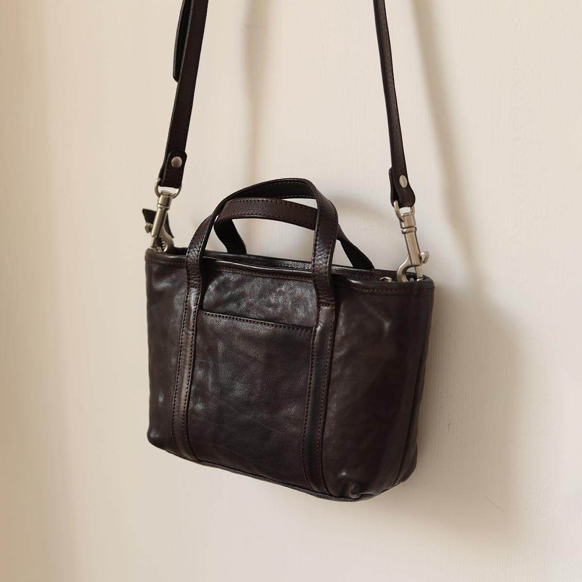 荣轻复古褶皱牛皮小托特包水洗做旧植鞣皮手拎包小众斜挎女包单肩,箱包皮具/热销女包/男包,托特包,淘宝优惠券,粉丝福利购,淘宝优惠卷