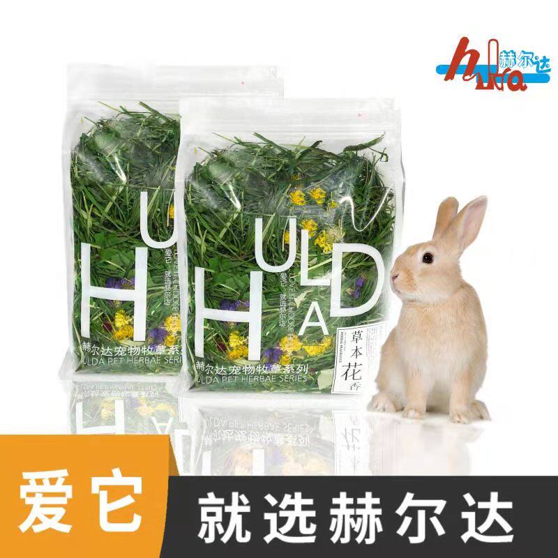 赫尔达兔子龙猫提摩西草翠绿清香图片