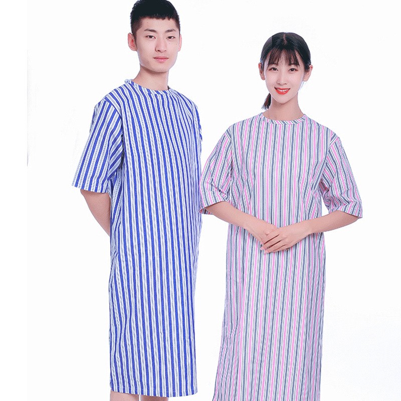 开背术后病号服短袖棉质易穿脱