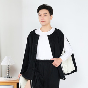 手臂开口化疗棉服袖子带拉链棉袄透析上衣加厚picc置管保暖衣特厚