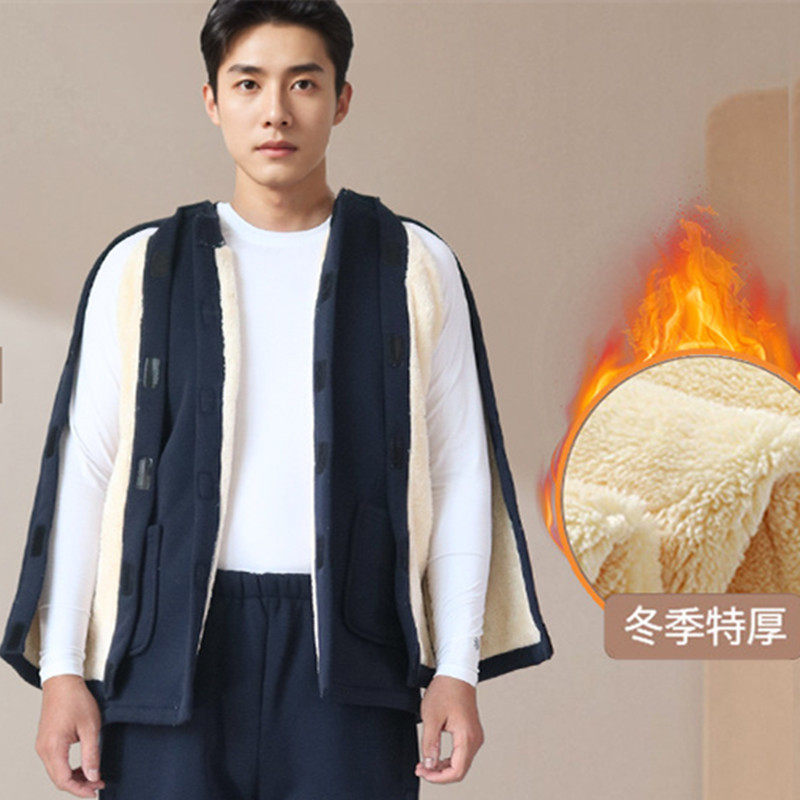 老人透析衣服男加厚保暖衣