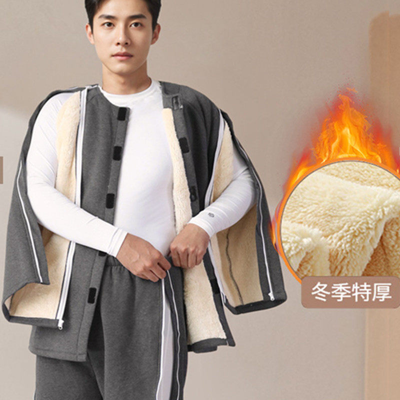 加厚袖子开口输液棉服
