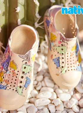 Native新品 守护灵系列亲子洞洞鞋儿童沙滩凉鞋情侣沙滩鞋