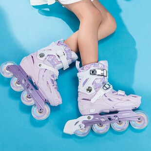美洲狮溜冰鞋女童轮滑鞋儿童初学者男童旱冰鞋专业直排滑轮滑冰鞋