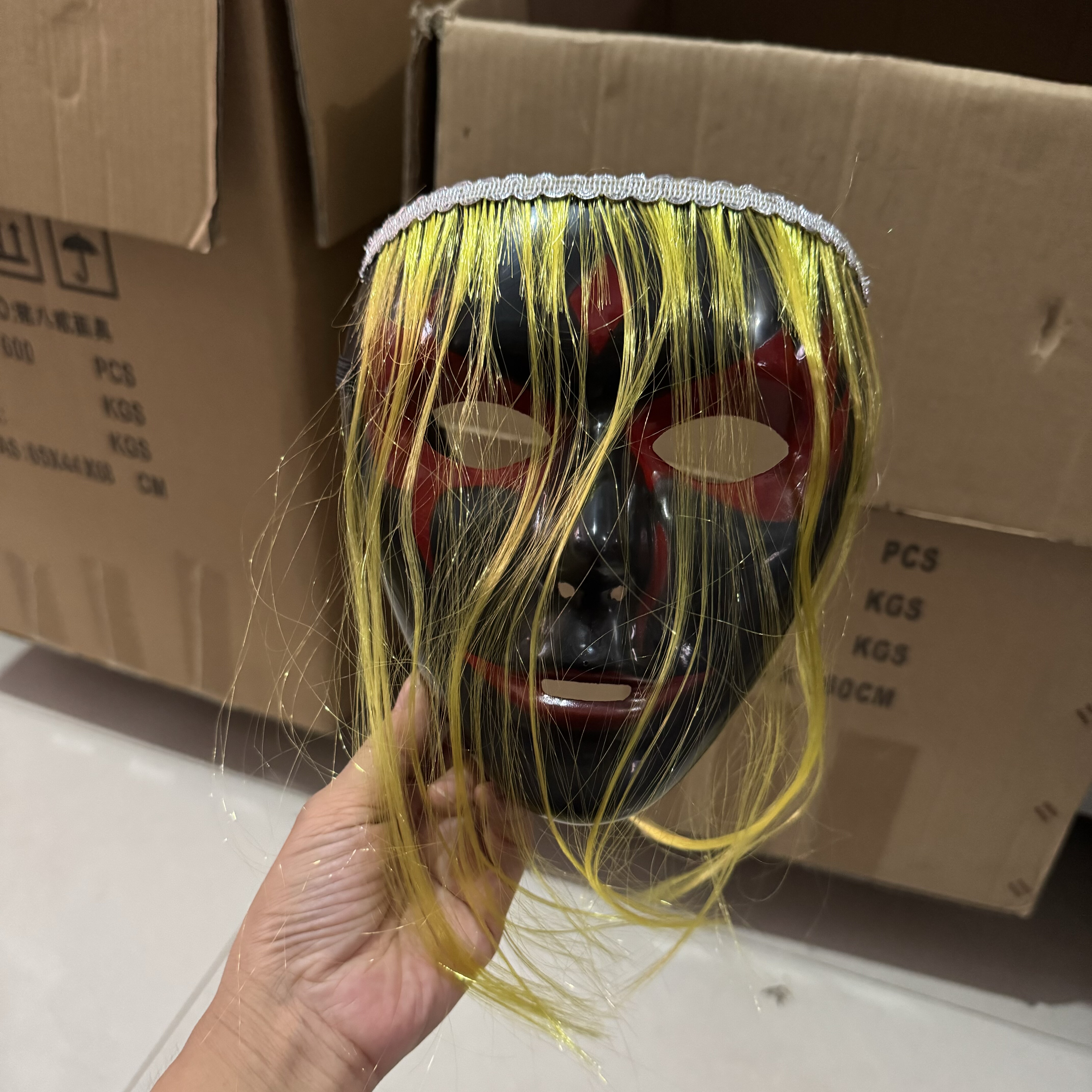 万圣节cosplay恐怖面具化妆舞会狂欢节派对道具黑鬼步舞全脸面罩