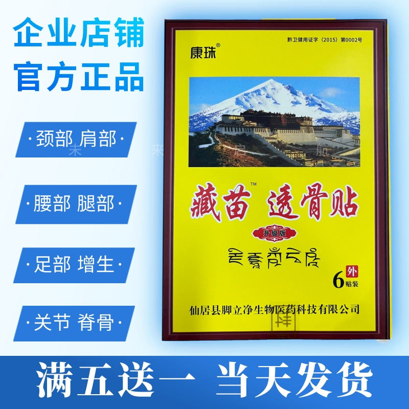 2盒康珠藏苗透骨贴磁疗活血跌打袪疼护颈家庭保健颈部腰肩坐骨膏