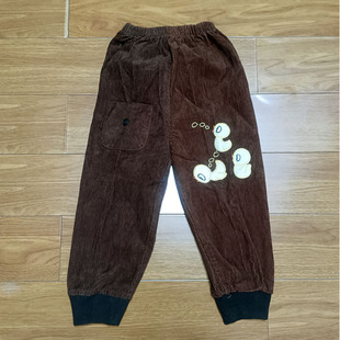 买别的就送这条！外贸原单纯棉灯芯绒结实儿童运动裤长裤摸爬滚打