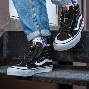 VANS范斯SK8 138 Decon黑色高帮帆布运动休闲板鞋 VN0A3MV1Y28