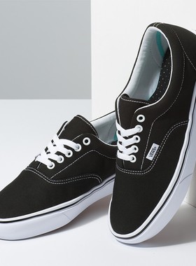VANS范斯ComfyCush ERA 超轻款黑白低帮帆布休闲板鞋 VN0A3WM9VNE
