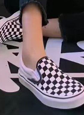 VANS 范斯 Slip On Platform 厚底棋盘格休闲板帮女鞋VN00018EBWW