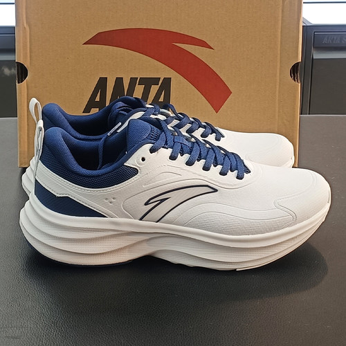 安踏轻云丨轻质革面防泼水跑步鞋防滑舒适运动鞋子112445506