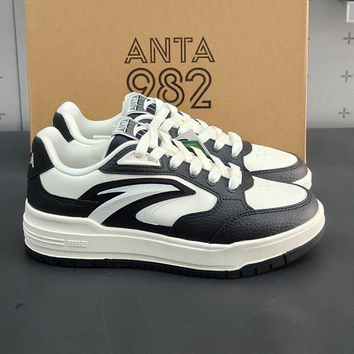 安踏982板鞋休闲鞋女2025冬新款厚底增高超轻低帮滑板鞋122548066