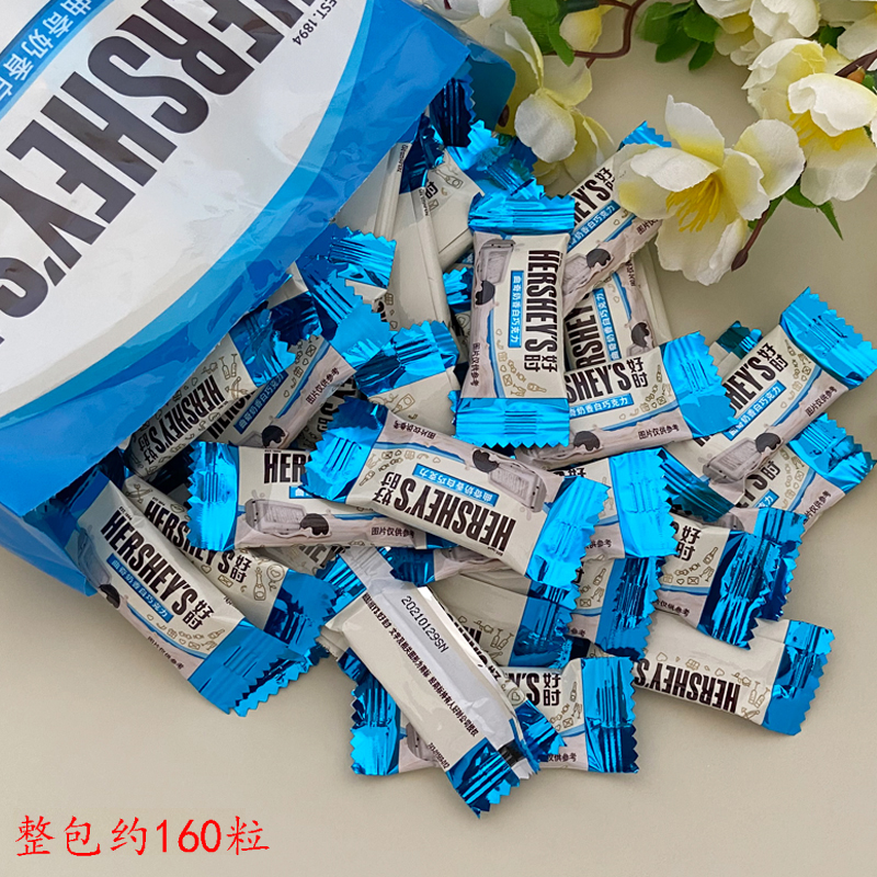 好时巴旦木曲奇小排块巧克力散装