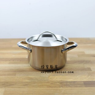 外贸德国品牌18/10不锈钢双耳小奶锅 小汤锅 小煮锅 无涂层 16cm