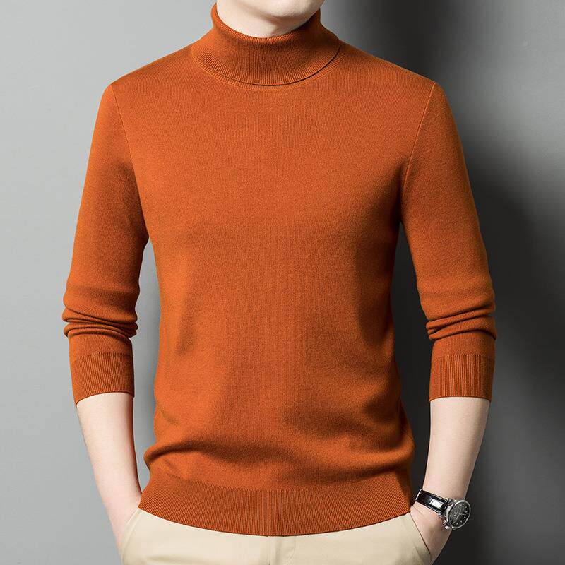 秋冬装ZW02-YA男士平羊绒衫中年男四加厚休闲高领暖保毛衣羊毛衫