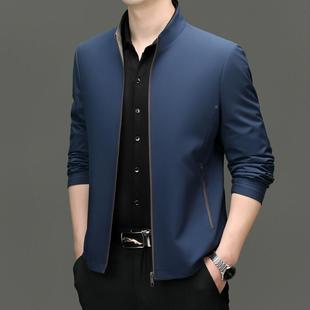 8795 P新夹爸上衣男士 爸装 茄克宽松 款 商务休闲拉链正装 春秋克季