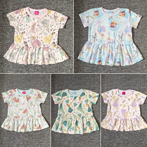 女童公主T恤夏季薄款裙摆式上衣