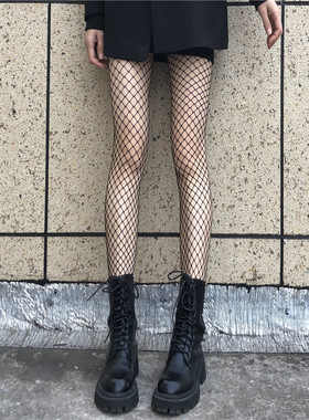 黑丝袜渔网袜女性感连裤袜薄款