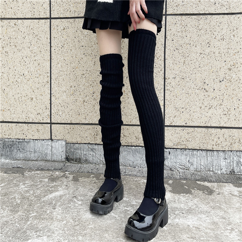 JK辣妹针织袜套女加长款过膝长筒大腿袜秋冬加厚保暖白色堆堆袜子,女士内衣/男士内衣/家居服,长筒袜,淘宝优惠券,粉丝福利购,淘宝优惠卷