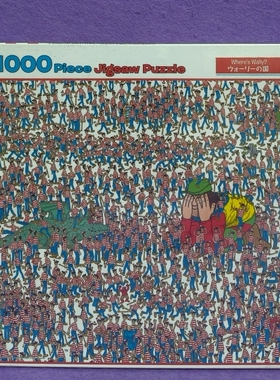 盒损绝版现货BEVERLY日本拼1000片寻找威利Where's Wally