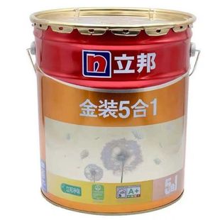 立邦金装净味五合一 室内墙面油漆涂料内墙白色墙面漆水性环保18L