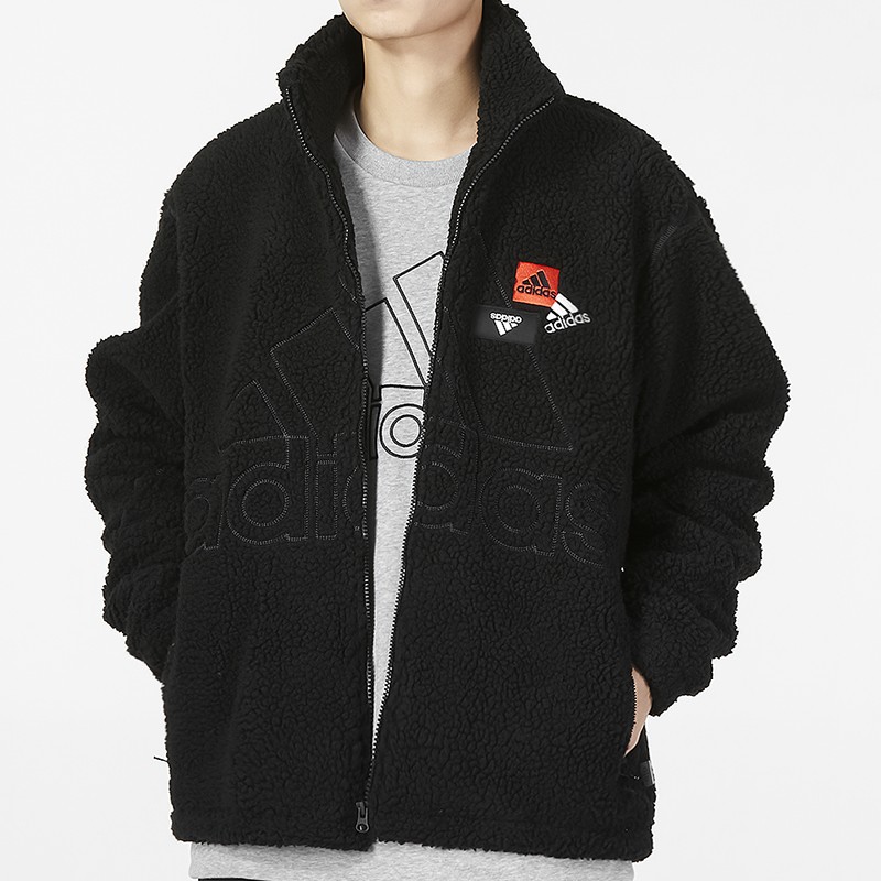 阿迪达斯羊羔绒外套男夹克