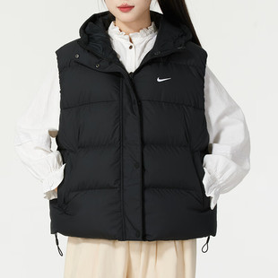 耐克羽绒服女装2025冬季新款运动服休闲保暖夹克外套无袖背心马甲